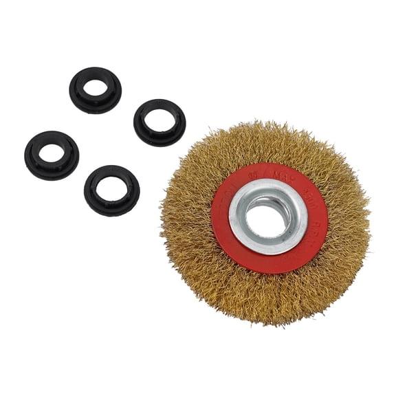 4inch Flat Crimped Wire Wheel Brush Stainless Steel Wire 20mm Bore For Angle Grinder Deburring Polishing Tools Accessories