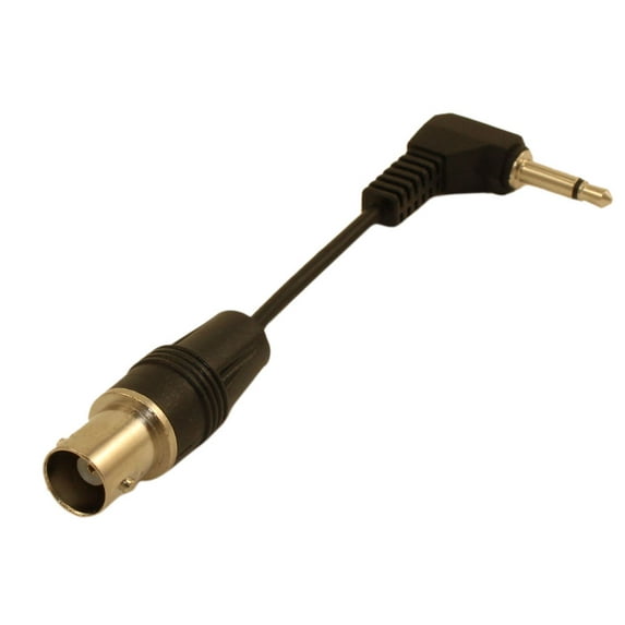 4inch RIGHT ANGLE 3.5mm MONO Male to FEMALE BNC Adapter Cable