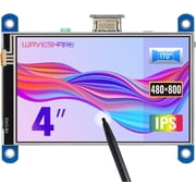 4inch Resistive Touch Screen LCD Compatible with 4B/3B+/3A+/2B/B+/A+/Zero/Zero W/WH/Zero 2W CM3+/4 480 800 Resolution HDMI IPS Supports Windows
