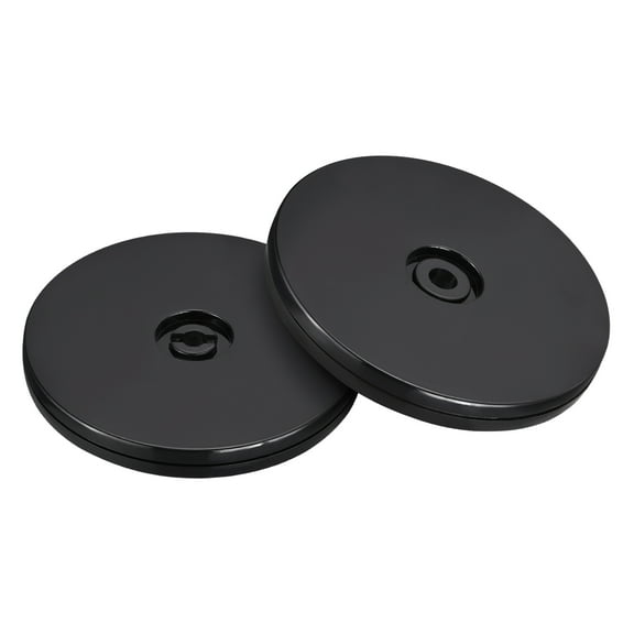 4inch Rotating Swivel Stand with Steel Ball Lazy Susan Base Turntable Black 2pack