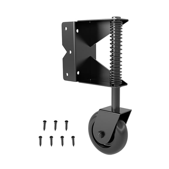 4inch Spring Loaded Gate Caster Fence Door Roller Slider Adjustable Spring Gate Support Wheel Fence Door Hardware