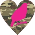 thumbnail image 1 of 4inx4in Camo Quail Heart Sticker Vinyl Cup Decal Vehicle Hunting Stickers, 1 of 1