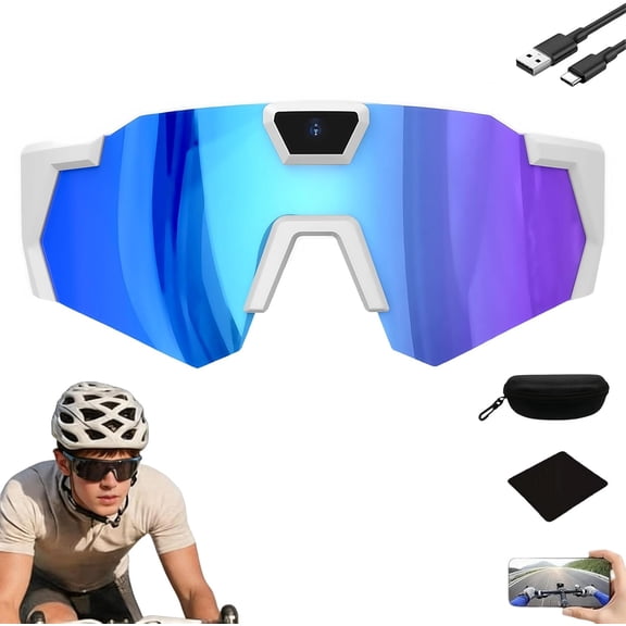 4k Baseball Glasses with Camera Youth, 4k HD POV Sports Glasses with Camera, Smart Video Recording Glass for Action Sports with 64gb Memory (#3)