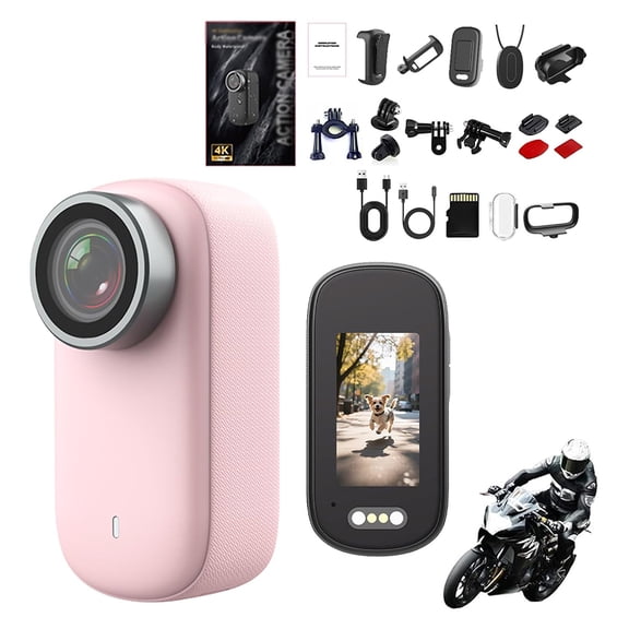 4k HD Mini Thumb Action Camera, Ultra Wide Angle Waterproof Wearable, Small Pro Capture Camera, with Night Vision, Audio & Video Recording, Used for Recording Skiing, Cycling and Hiking