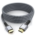 thumbnail image 1 of 4K Hdmi Cable 25ft High Speed HDMI Cable 4K@60HZ 3D ARC Gold Plated Connector Ethernet Audio Video Return Cord for UHD TV Monitor Laptop Xbox PS4/PS5, 1 of 7