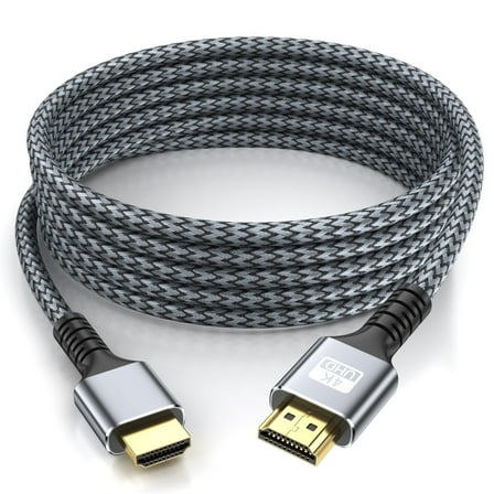 4K Hdmi Cable 25ft High Speed HDMI Cable 4K@60HZ 3D ARC Gold Plated Connector Ethernet Audio Video Return Cord for UHD TV Monitor Laptop Xbox PS4/PS5