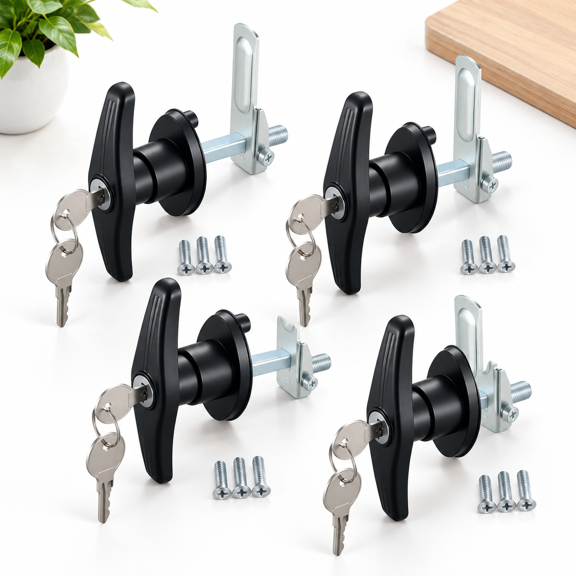 4keyed Alike Truck Cap T-handle Locks Camper Shell Accessories