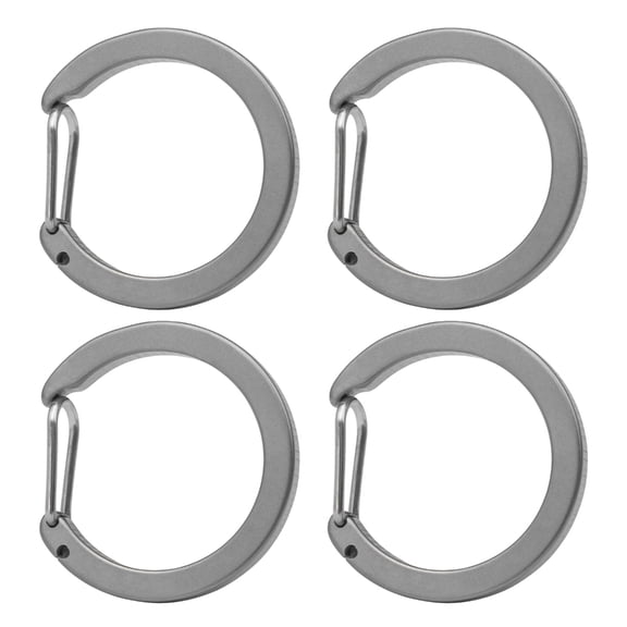 4lots Multipurpose Titaniums Carabiner Key Holder Hanging Buckles Travel Carabiner for Organized Travel and Sports