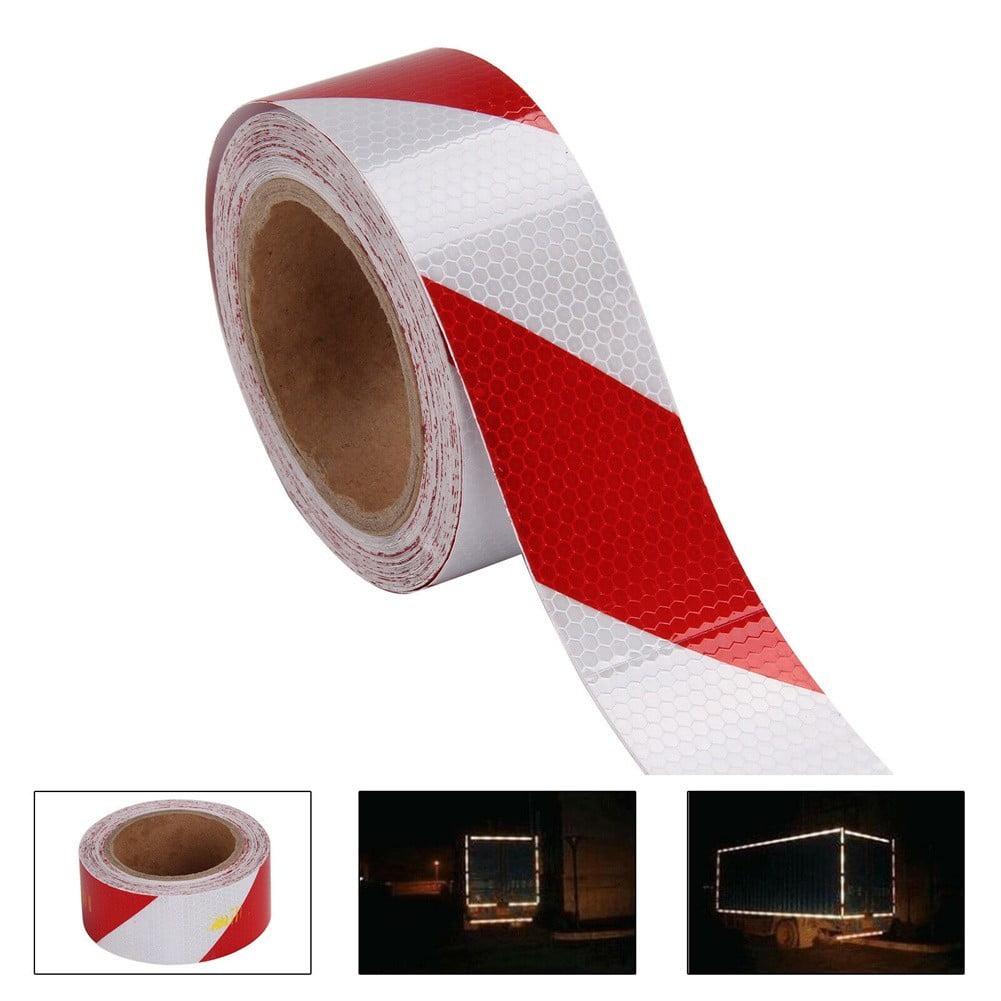 4m x5cm Car Reflective Safety Tape Warning Sticker Red And White