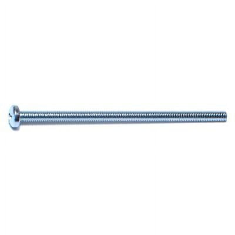 4mm-0.7 x 80mm Zinc Plated Class 4.8 Steel Coarse Thread Phillips Pan Head Machine Screws