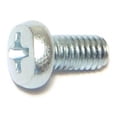 thumbnail image 1 of 4mm-0.7 x 8mm Zinc Plated Class 4.8 Steel Coarse Thread Phillips Pan Head Machine Screws, 1 of 1