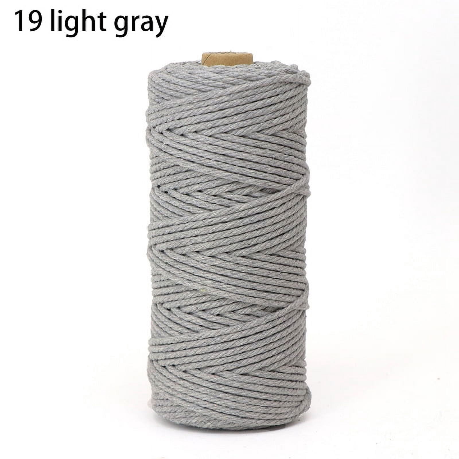 4mm 100% Cotton Cord Colorful Handmade Rope Twisted Macrame String DIY ...