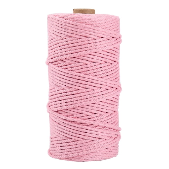 4mm*109Yards Cord Rope, Cotton Cord Colored One String Twisted Rope for DIY Crafts Wall Hanging, Plant Hangers