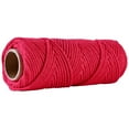 thumbnail image 1 of 4mm 50Meters Macrame Cotton Cord Colorful DIY Crafts Macrame Supplies Rope for Handwork Wall Hanging Tapestry Home Decoration (Red,4mm 50meters), 1 of 7