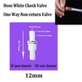 thumbnail image 1 of 4mm 6mm 8mm 10mm 12mm Hose ID Plastic White Check Valve Way Non-return Valve, 1 of 3