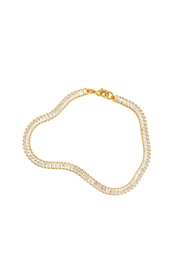 4mm Baguette Necklace / Bracelet (H120)