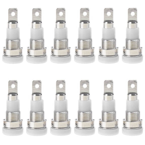4mm Banana Plug Connectors Banana Socket Female Adapter Panel Mount Binding Post 12 Pieces M4x28mm
