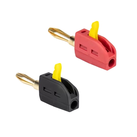4mm Banana Plugs Connector High Current 32A Quick Connection Terminals Gold Plated Male Speakers Plugs