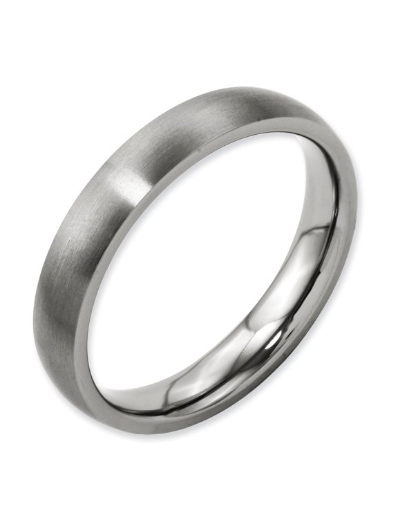 4mm Brushed Titanium Band