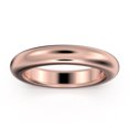 thumbnail image 1 of 4mm Comfort Fit 18K Rose Gold Over Silver Wedding Ring, 1 of 4
