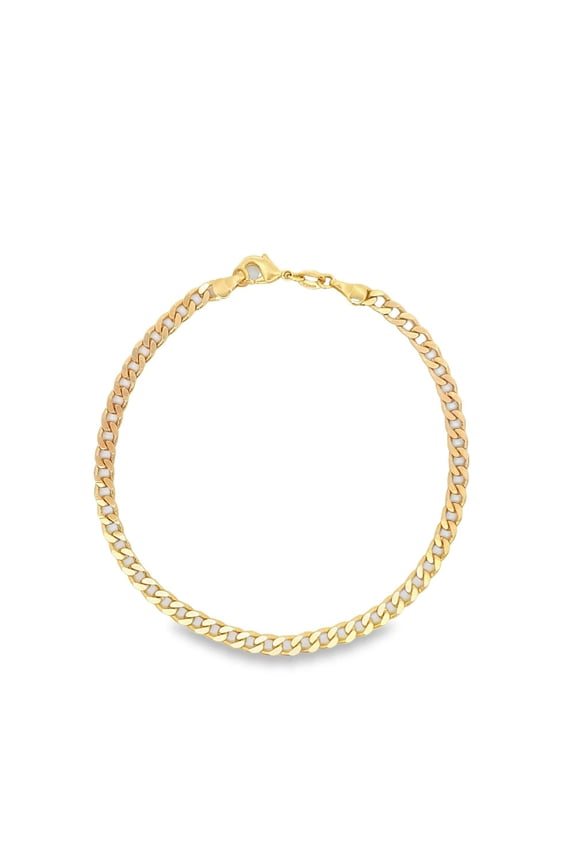 4mm Cuban Curb Link Chain Anklet (E190)