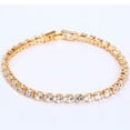 thumbnail image 1 of 4mm Cubic Zirconia Tennis Bracelet Women Wedding Jewelry Purple Zircon CZ Mens Bracelets Punk Hiphop Silver Color Pulseras Mujer, 1 of 1