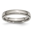 thumbnail image 1 of 4mm Grooved and Beaded Edge Titanium Band, 1 of 1