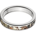 thumbnail image 1 of 4mm Half-Round Titanium Ring with a Mossy Oak Duck blind Camo Inlay, 1 of 3