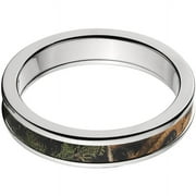4mm Half-Round Titanium Ring with a RealTree Extra Camo Inlay