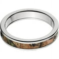thumbnail image 1 of 4mm Half-Round Titanium Ring with a RealTree Extra Green Camo Inlay, 1 of 3