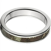 4mm Half-Round Titanium Ring with a RealTree Max 1 Camo Inlay