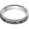 thumbnail image 1 of 4mm Half-Round Titanium Ring with a RealTree Timber Camo Inlay, 1 of 3
