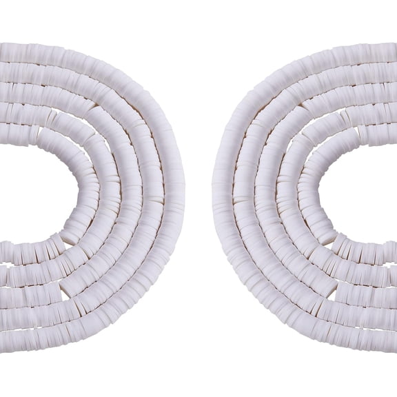 4mm Handmade Polymer Clay Heishi Beads Disc Environmental Bead Flat Round Vinyl Beads Loose Spacer Beads