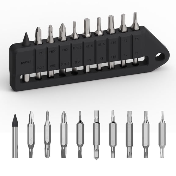 4mm Hex Bit Screwdriver Set 9-Piece S2 Tool Steel Bit Set