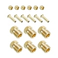thumbnail image 1 of 4mm ID 2.5mm OD Tube Compression Assortment Kit, 6 Set Brass Compression Sleeve Ferrule & Insert & Nut, 1 of 5