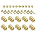 thumbnail image 1 of 4mm ID 2mm OD Tube Compression Assortment Kit, 12 Set Brass Compression Sleeve Ferrule & Insert & Nut, 1 of 5