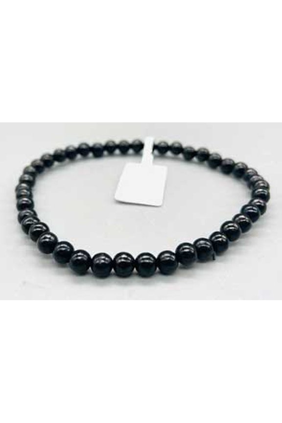 4mm Jet bracelet