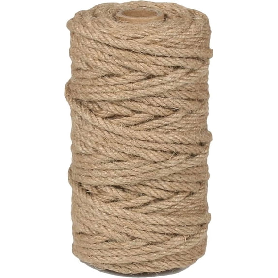 120 Foot Rope 4mm Jute Rope 120 Feet Twisted Heavy Duty and Thick Twine Rope for Cat ...