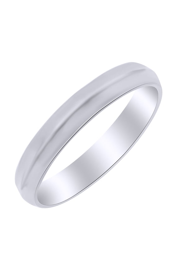 4mm Knife Edge Comfort Fit Band Ring in 10k White Gold Ring Size - 13