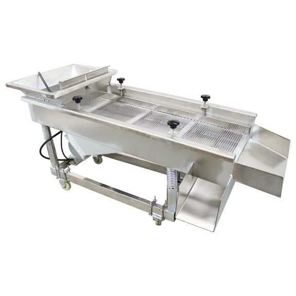 4mm Linear Vibrating Screen Mobile Vibrating Sand Screen Machine 220V Round Hole Single Sieve Layer