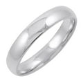 thumbnail image 1 of 4mm Mens 14K White Gold Comfort Fit Plain Wedding Band - Size 10, 1 of 1