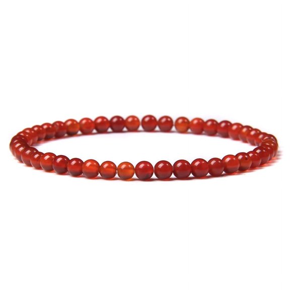 4mm Mini Chakra Beads Bracelet Natural Stone Agates Lava Beaded Bracelets Bangles for Women Men Best Friend Gifts Dropshipping