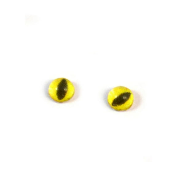 4mm Miniature Yellow Cat Glass Eyes