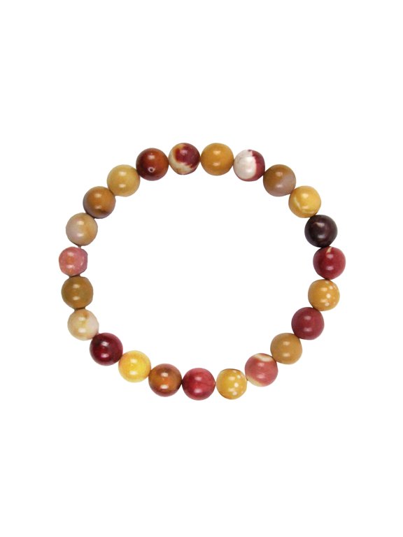 4mm Natural Mookaite Jasper Gemstone Bead Bracelet Energy Cleansing Reiki Stone Jewelry