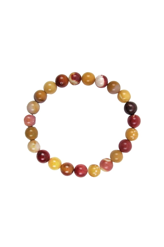 4mm Natural Mookaite Jasper Gemstone Bead Bracelet Energy Cleansing Reiki Stone Jewelry