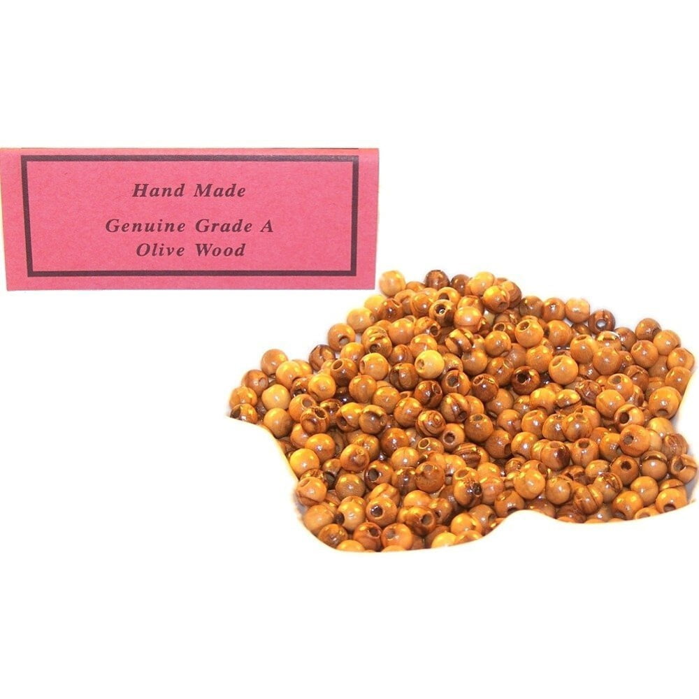 4mm Olive wood Beads (500 beads) - Bethlehem Olive wood