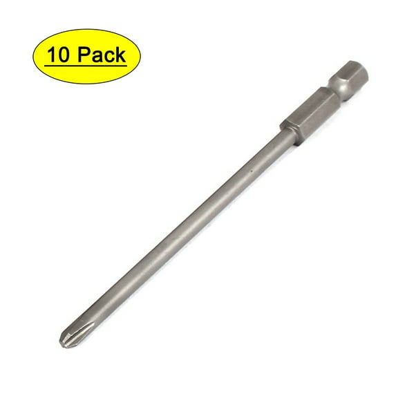 4mm PH2 Magnetic Screwdriver Power Screw Insert Bits 100mm Long 10pcs