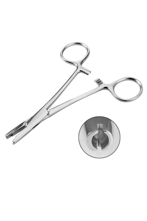 4mm Piercing Ball Removal Install Tool,Stainless Steel Dermal Anchor Forceps for Dermal Tops Unscrew or Screw Ball Pliers for Nose Septum Earrings Lip Stud Ring