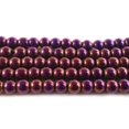 thumbnail image 1 of 4mm Purple Hematite Round Beads Genuine Gemstone Natural Jewelry Making, 1 of 1