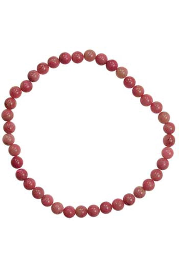 4mm Rhodonite stretch bracelet